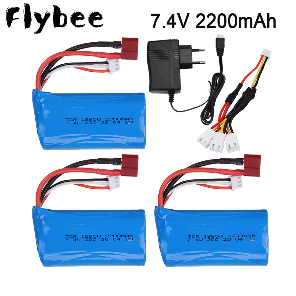 Rc Helicopter Parts - Batería Lipo de 7,4 V, 2200mAh,