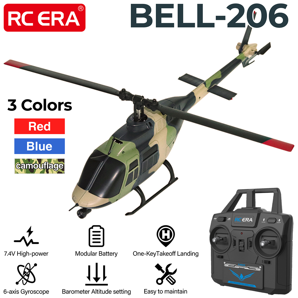 Rc Helicopter Large - RC ERA RC Helicóptero 1:33 Bell-206