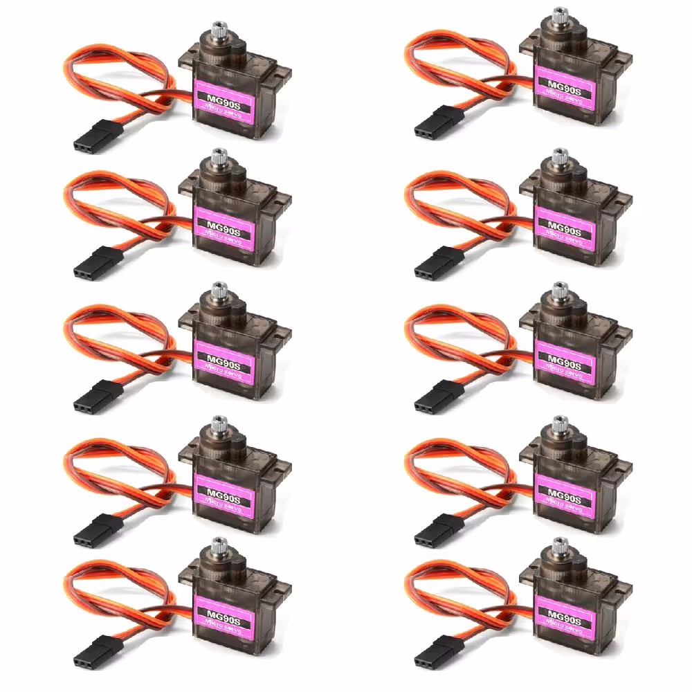 Rc Helicopter Servo - Servo MG90S 1/2/4/5/10/20/50 piezas, engranaje de