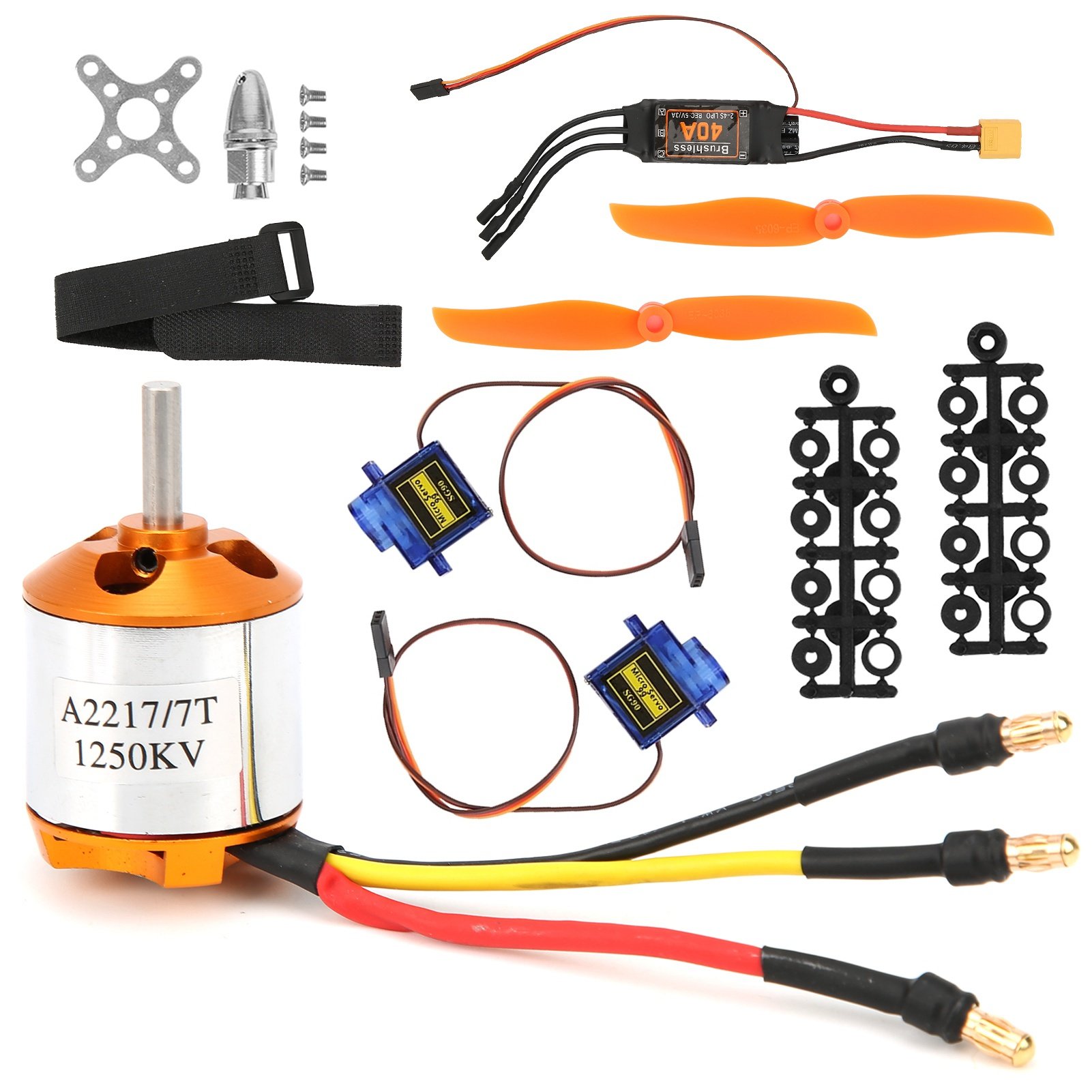Rc Helicopter Motor - Motor 2217 KV1250, Hélice 8060, Motor