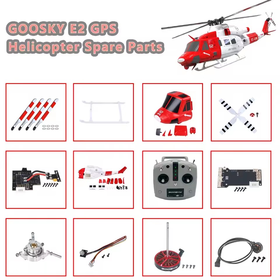 Rc Helicopter Bag - GOOSKY E2 GPS UH-1Y piezas de