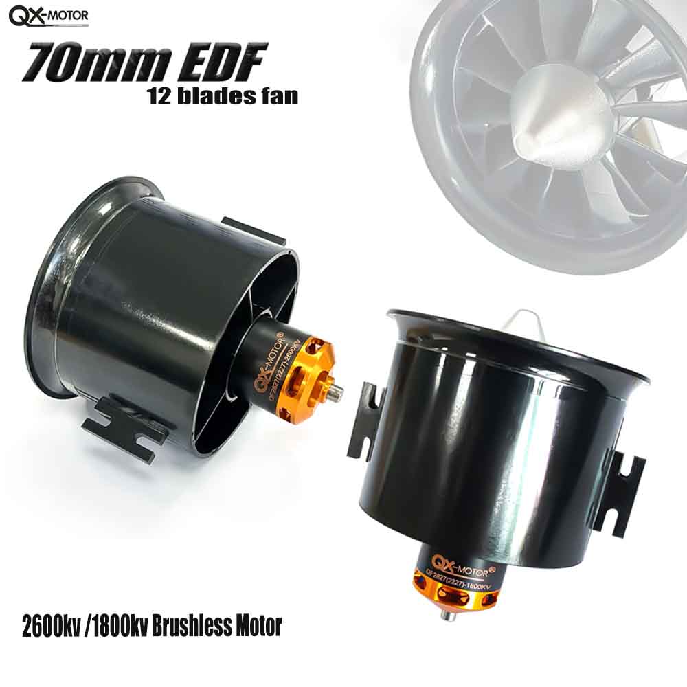 Rc Helicopter Blade - Ventilador con conducto QX-MOTOR de 6/12