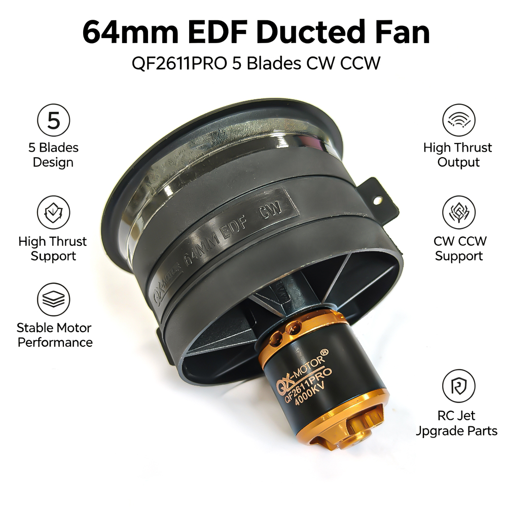 Rc Helicopter Blade - ﻿ Ventilador con conducto EDF QX-MOTOR
