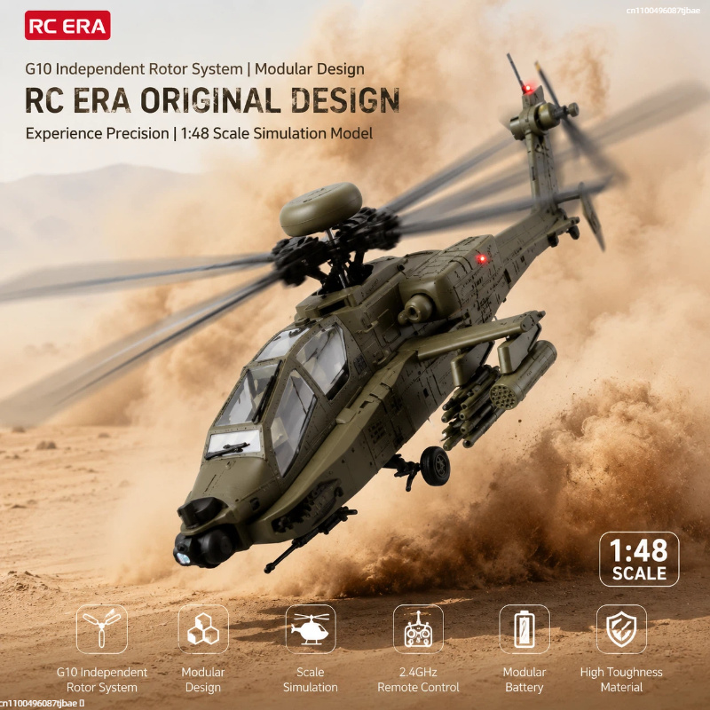 Rc Helicopter Single Rotor - Helicóptero RC Era AH-64D Apache C170