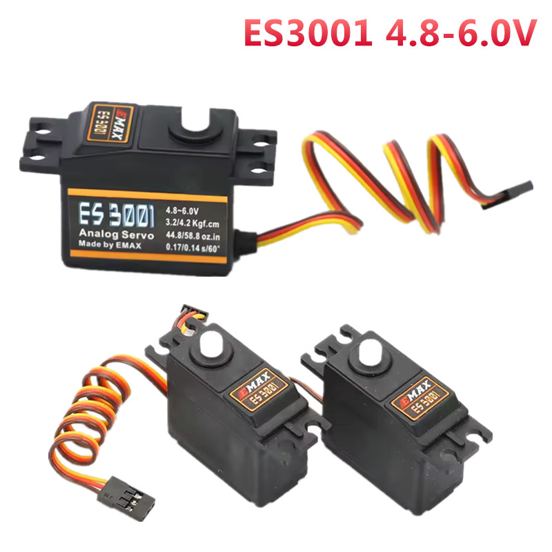 Rc Helicopter Servo - 1/4PCS EMAX ES3001 4.8-6.0V 37g Servo