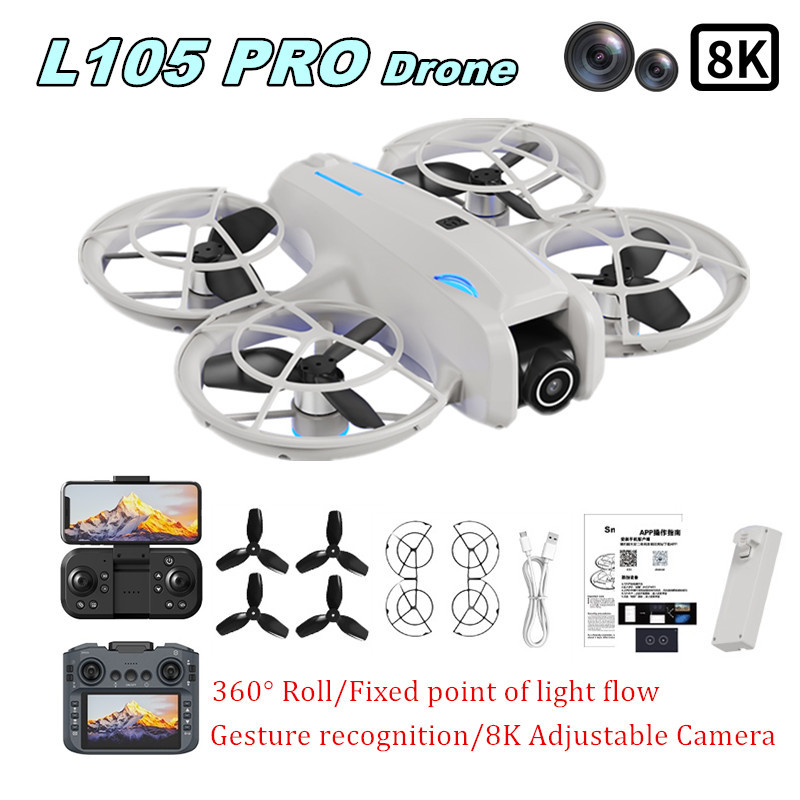 Rc Helicopter Charger - Dron L105 PRO Duel con Lente