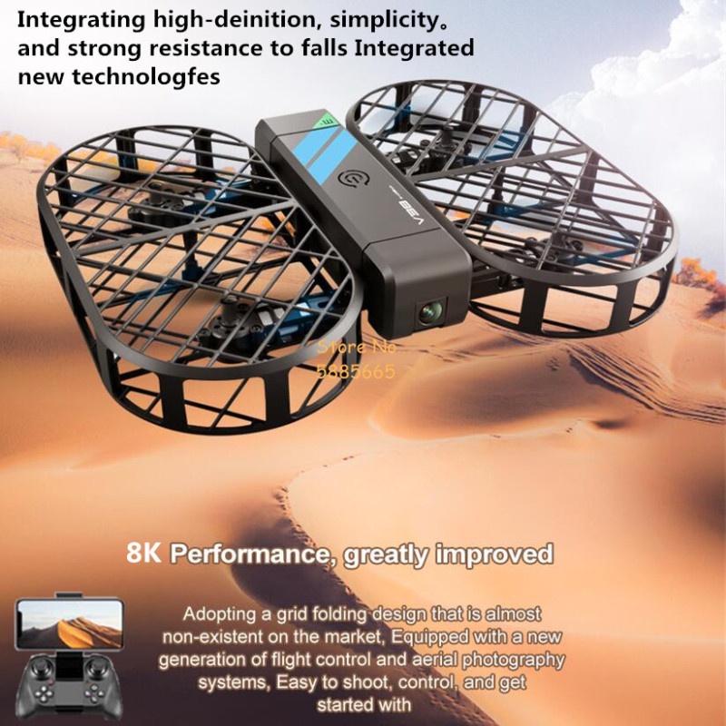 Cámara HD 8K 360 °   Protecció - Rc Helicopter Electric reseña y precio