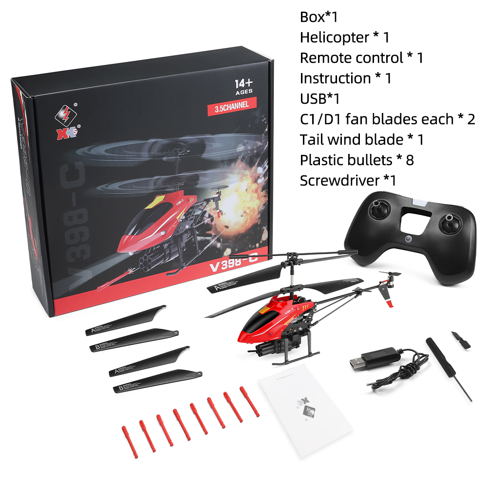Wltoys RC helicóptero V398-C a - Rc Helicopter Gyro reseña y precio