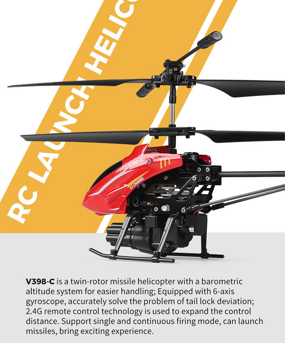 Wltoys RC helicóptero V398-C a - Rc Helicopter Gyro reseña y precio