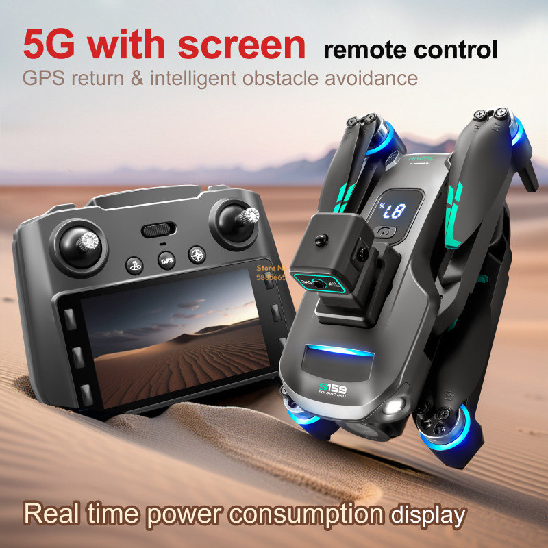 8K Cámara Dual 5G WIFI FPV Con - Rc Helicopter Case reseña y precio