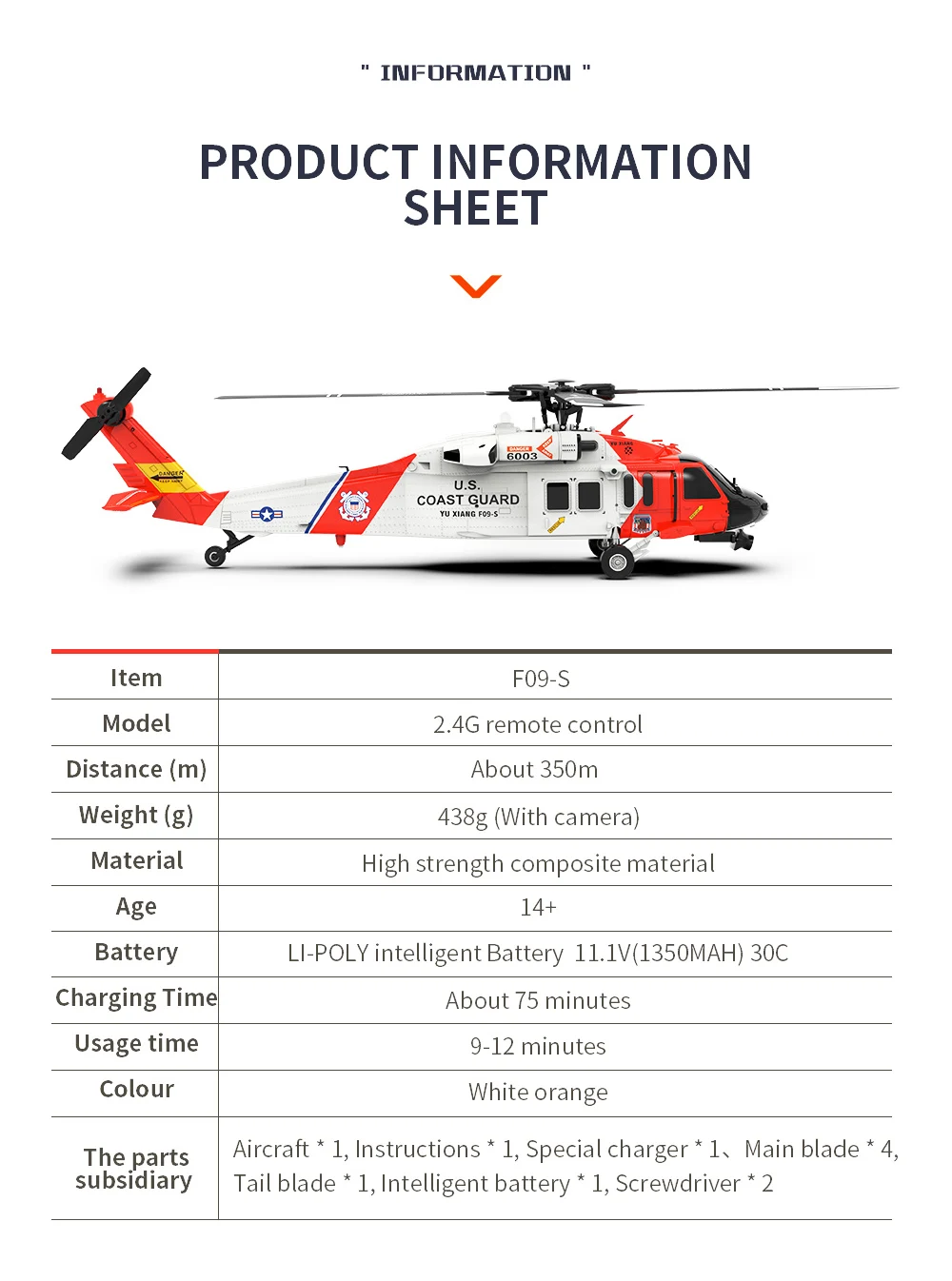 YU XIANG F09-S Batería 6CH UH6 - Rc Helicopter Coaxial reseña y precio