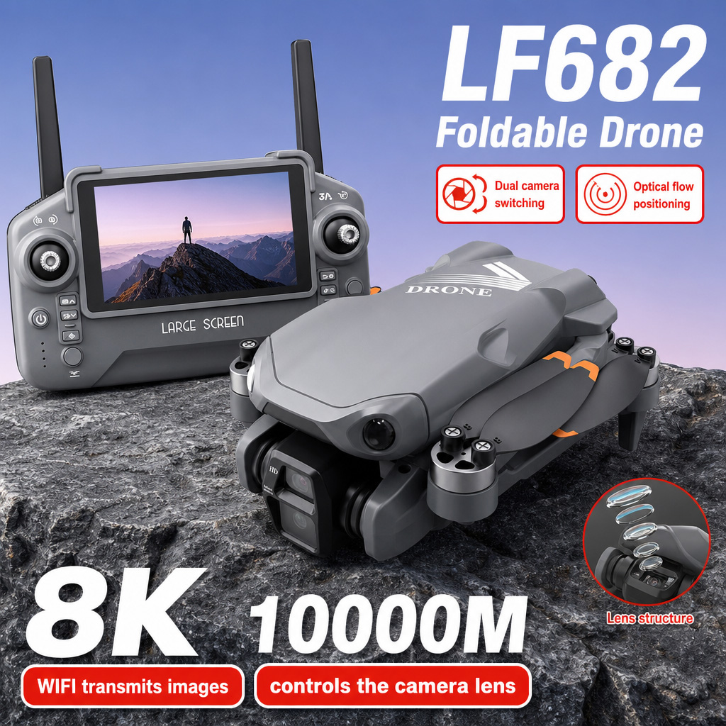 Dron Aéreo LF682 con Cámaras D - Rc Helicopter Case reseña y precio