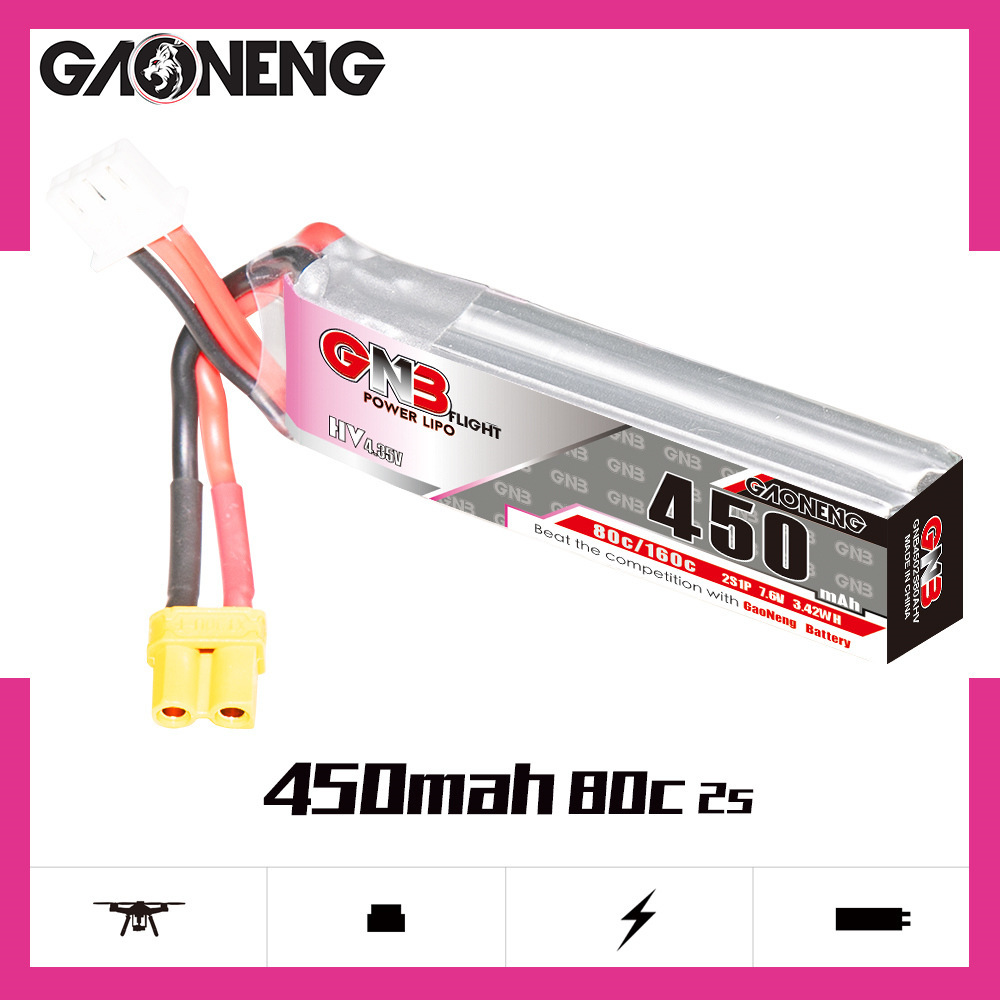 Batería LiPo GNB HV 2S 7,6 V 4 - Rc Helicopter Parts reseña y precio