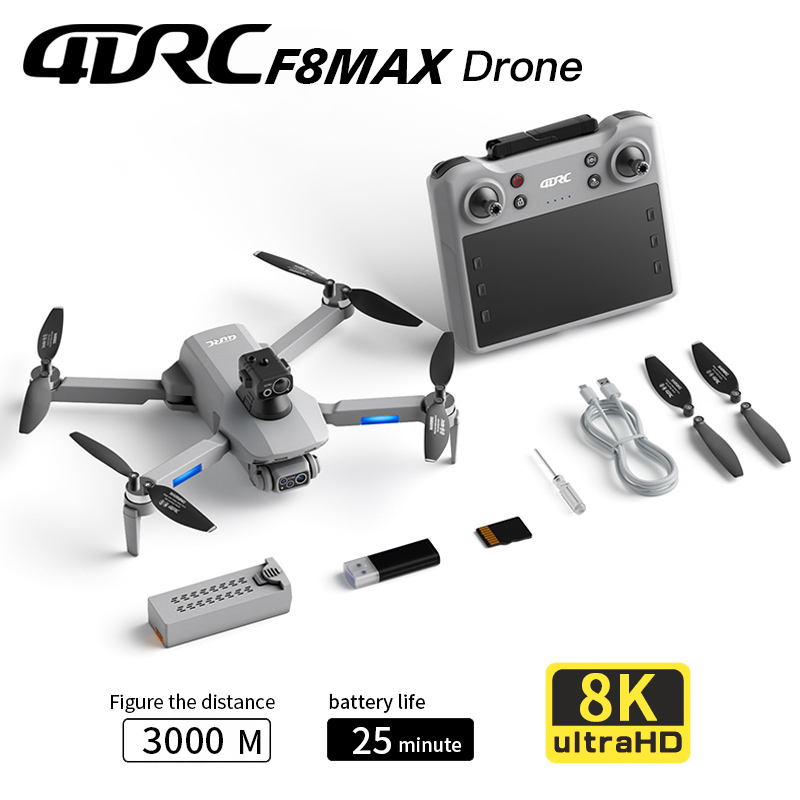 Dron F8 MAX GPS profesional co - Rc Helicopter Case reseña y precio
