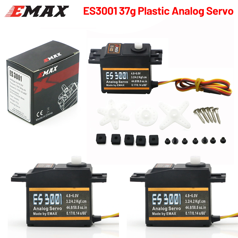 1/4PCS EMAX ES3001 4.8-6.0V 37 - Rc Helicopter Servo reseña y precio