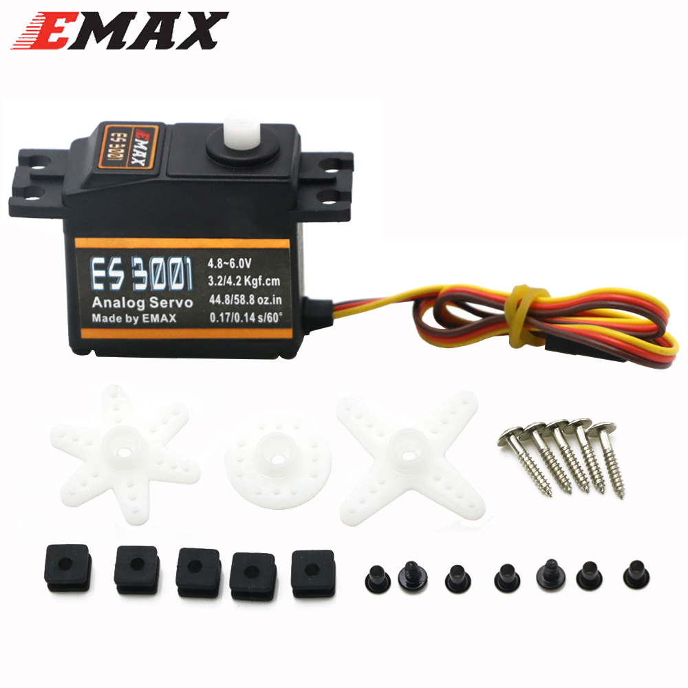 1/4PCS EMAX ES3001 4.8-6.0V 37 - Rc Helicopter Servo reseña y precio