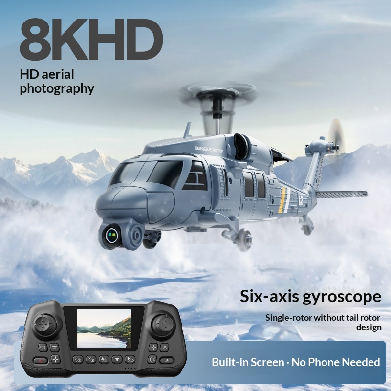 Helicóptero RC 4DRC L2 con Cám - Rc Helicopter Single Rotor reseña y precio